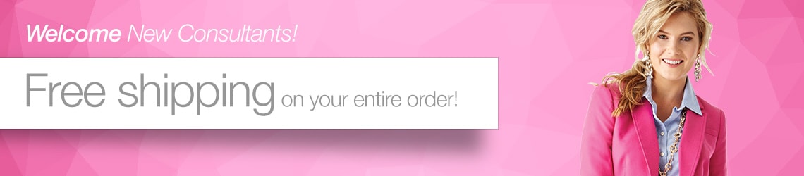 Welcome New Consultants - Free Shipping on your entire order!