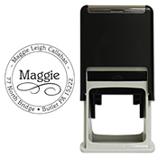 Simple Swirl Custom Stamp